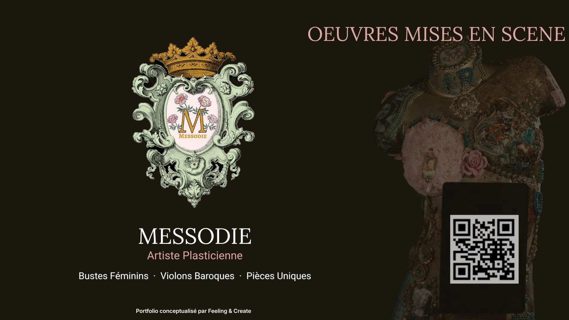 Projet MESSODIE - Portfolio artistique - MESSODIE - réalisé par Feeling and Create - F&C - Feeling & Create