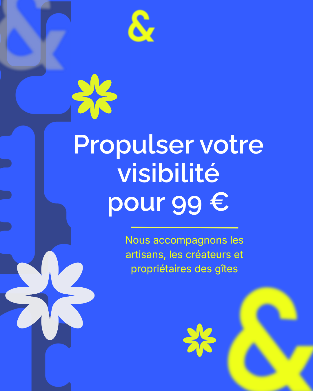 Image de couverture de la page Offre à 99€ pour les artisans, créateurs, artistes et propriétaires de gîtes proposée par Feeling and Create - F&C - Feeling & Create
